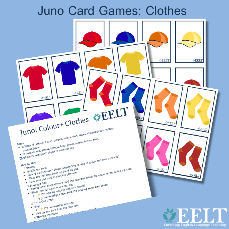 Juno: Colours & Clothes – ELT/EAL Classroom Card Game
